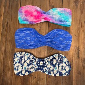 Victoria’s Secret PINK Bandeau Tops (all 3!)